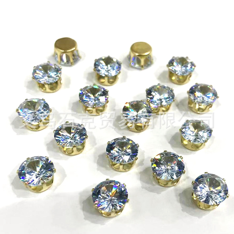 Copper accessories with zircon