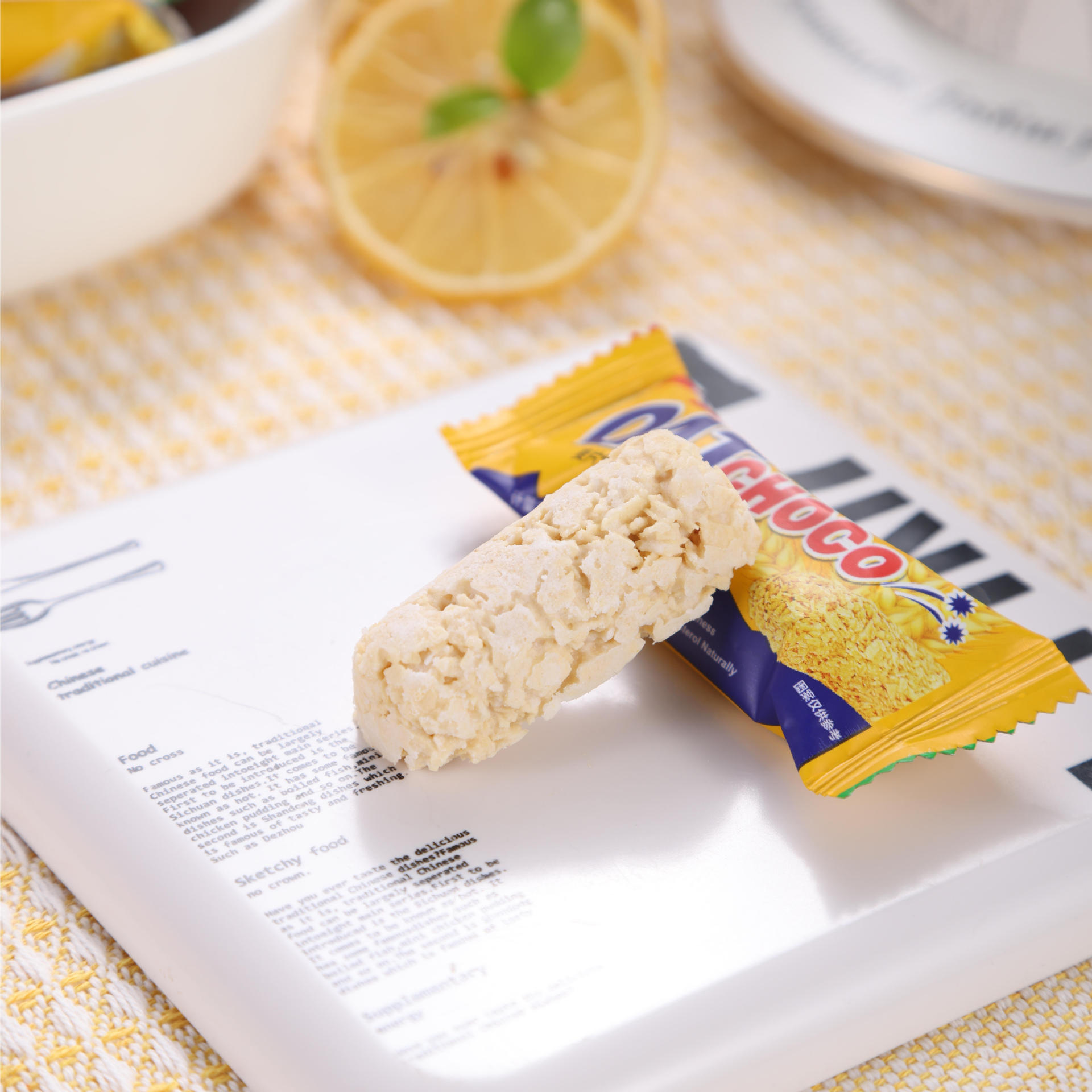 [Drop shipping] Oatmeal chocolate cake 400g/bag oatmeal chocolate bar oatmeal cake snack food