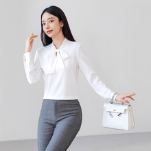 大量正装飘带衬衫女2025新款春装职业装气质女神范美工厂现货