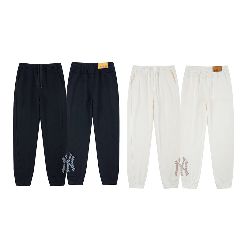 Retro Versatile Comfortable Casual Classic Trendy Mlb Unisex Couple Retro Floral Casual Pants Trendy Brand