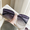 Metal nylon advanced sunglasses, dye, glasses solar-powered, high-quality style, internet celebrity, European style