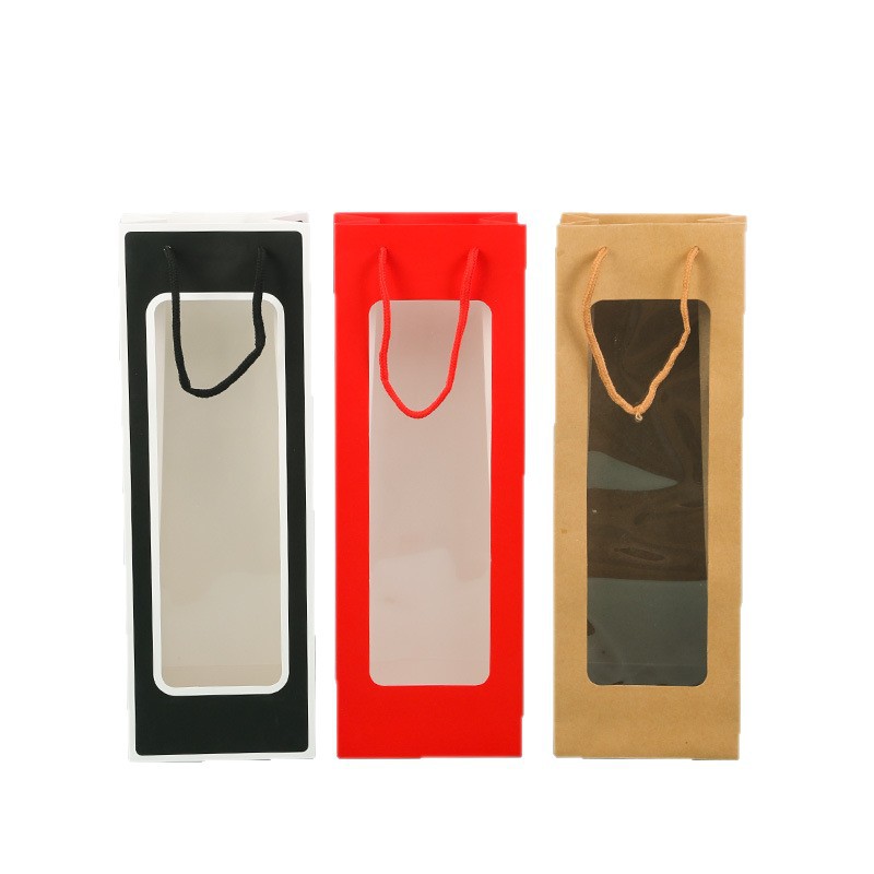 Bolsas de regalo transparentes modernas con ventana, bolsas para empaquetar flores, bolsas de regalo para rosas, bolsas para souvenirs, bolsas con ventana para exhibición, bolsas para vino, bolsas de mano.