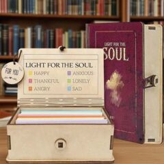 跨境亚马逊Handmade Wooden Bible Verses Box手工木制便签收纳盒
