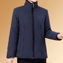 妈妈装立领小棉袄中老年女装棉服老年人保暖外套秋冬短款轻薄棉衣