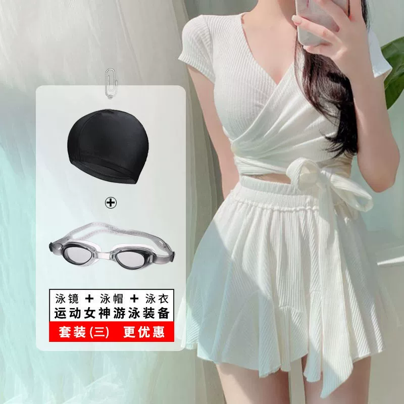 Split supporting swimwear, Korean style, western style