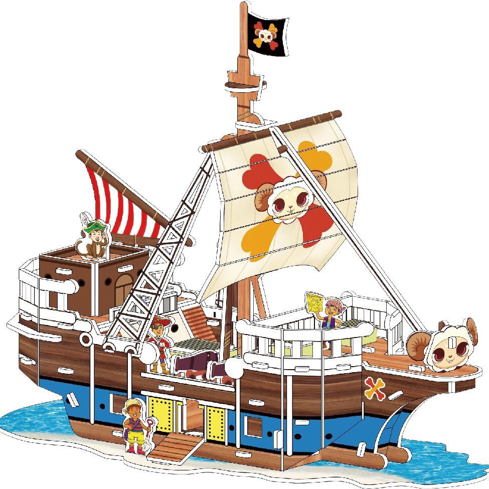 Puesto de fábrica feria templo justo rompecabezas de los niños Tarjeta blanca 3D 3D rompecabezas juguete DIY modelo de rompecabezas de papel