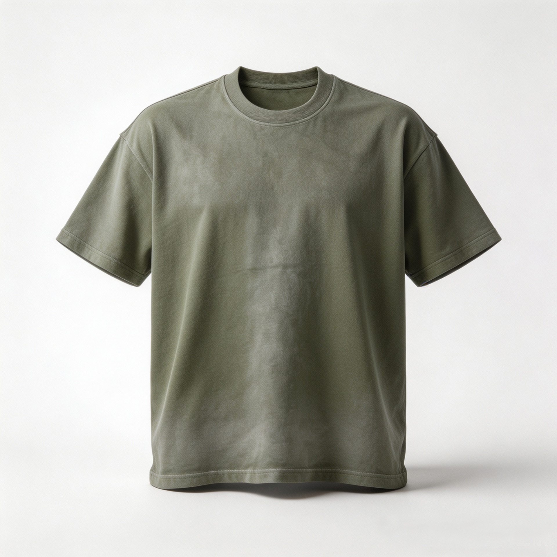 Summer American-style washed vintage solid color short-sleeve T-shirt for men and women, retro tie-dye loose heavyweight top
