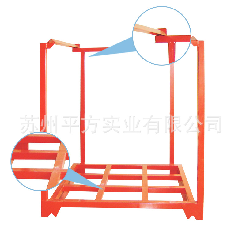 铁制仓库车间用仓储式可叠加堆垛架 喷塑镀锌置物架周转箱