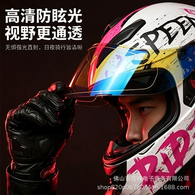 Full-Face Helmet for Men – Motosiklet kaskı (dəbilqə)