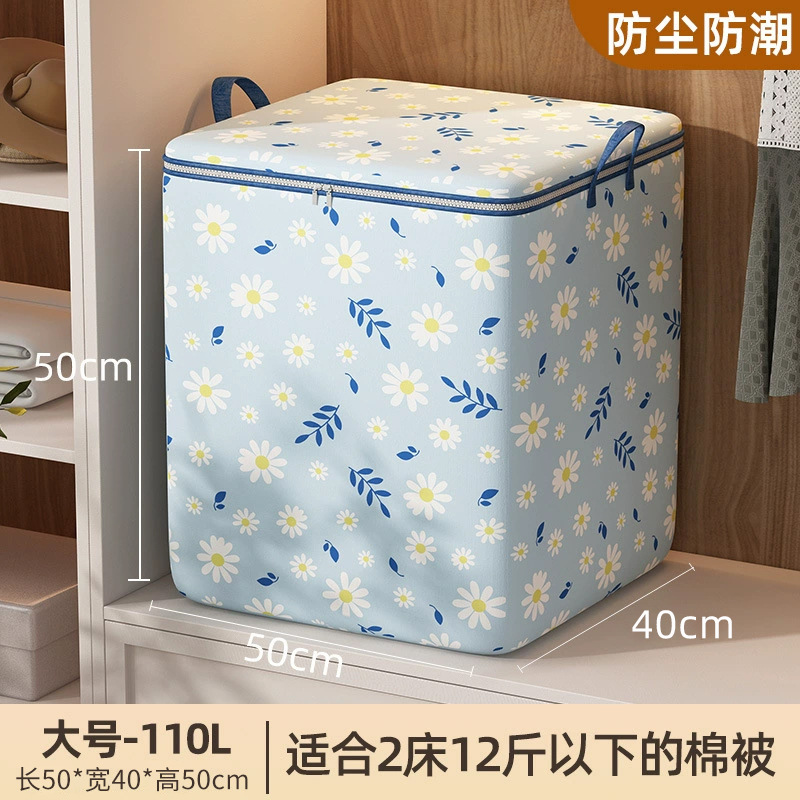 Bolsa de almacenamiento para edredones, bolsa de almacenamiento de gran capacidad para armario, para ropa y pantalones, bolsa de embalaje de tela a prueba de polvo para mudanzas