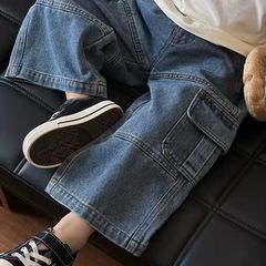 男童韩版宽松工装裤男宝宝潮牌牛仔裤帅气百搭男孩童装秋季休闲直
