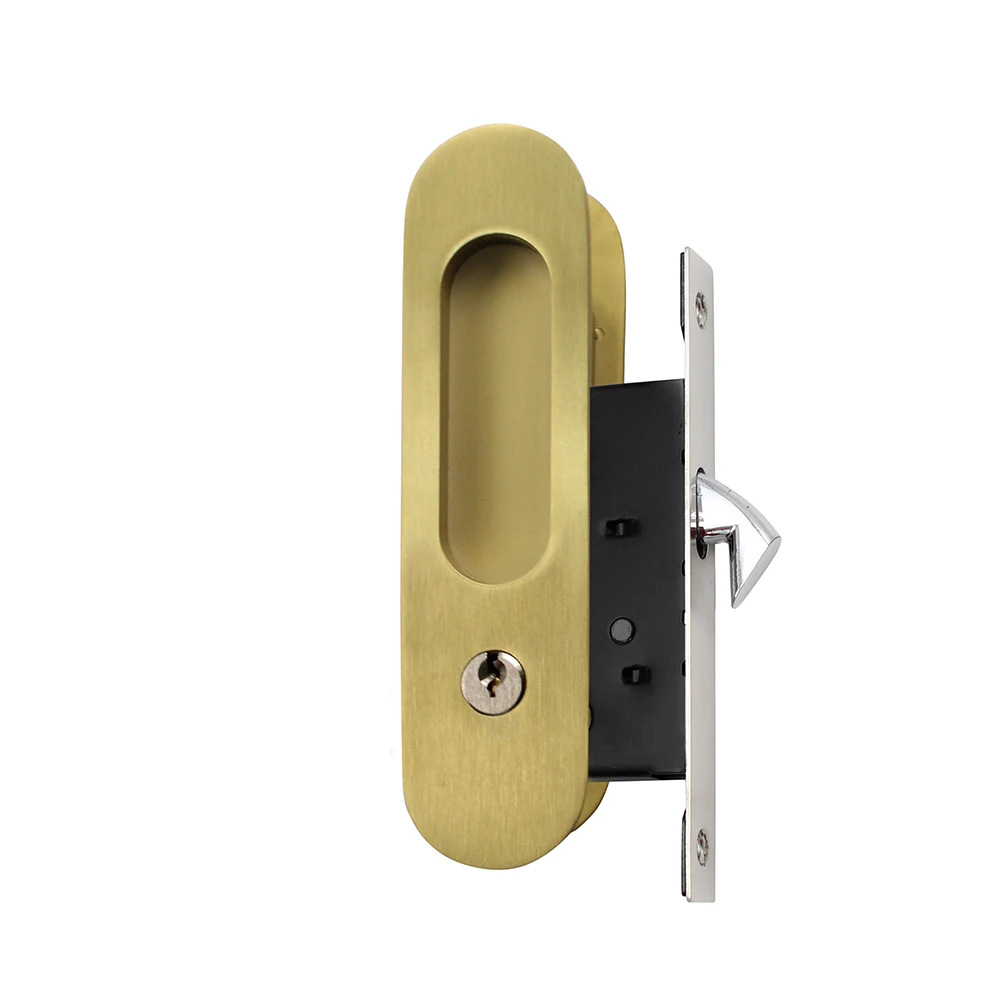Acero inoxidable 304 bloqueo de puerta deslizante ovalada puerta deslizante de madera deslizante bloqueo de gancho de puerta deslizante incrustado bloqueo de gancho de puerta