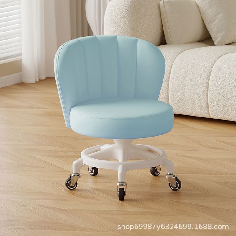Rueda universal anti-rollback pequeña polea taburete baja silla respaldada para el hogar con un niño banco redondo rueda de correa rueda silenciosa
