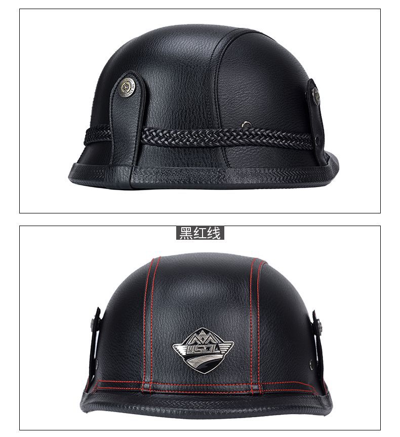 Scooter German Style Half Helmet Cruiser Retro Harley Motorcycle Helmet