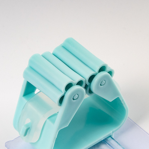 5173 Simple mop clip mop rack broom card holder hook no punching bathroom wall rack sticky hook wholesale delivery