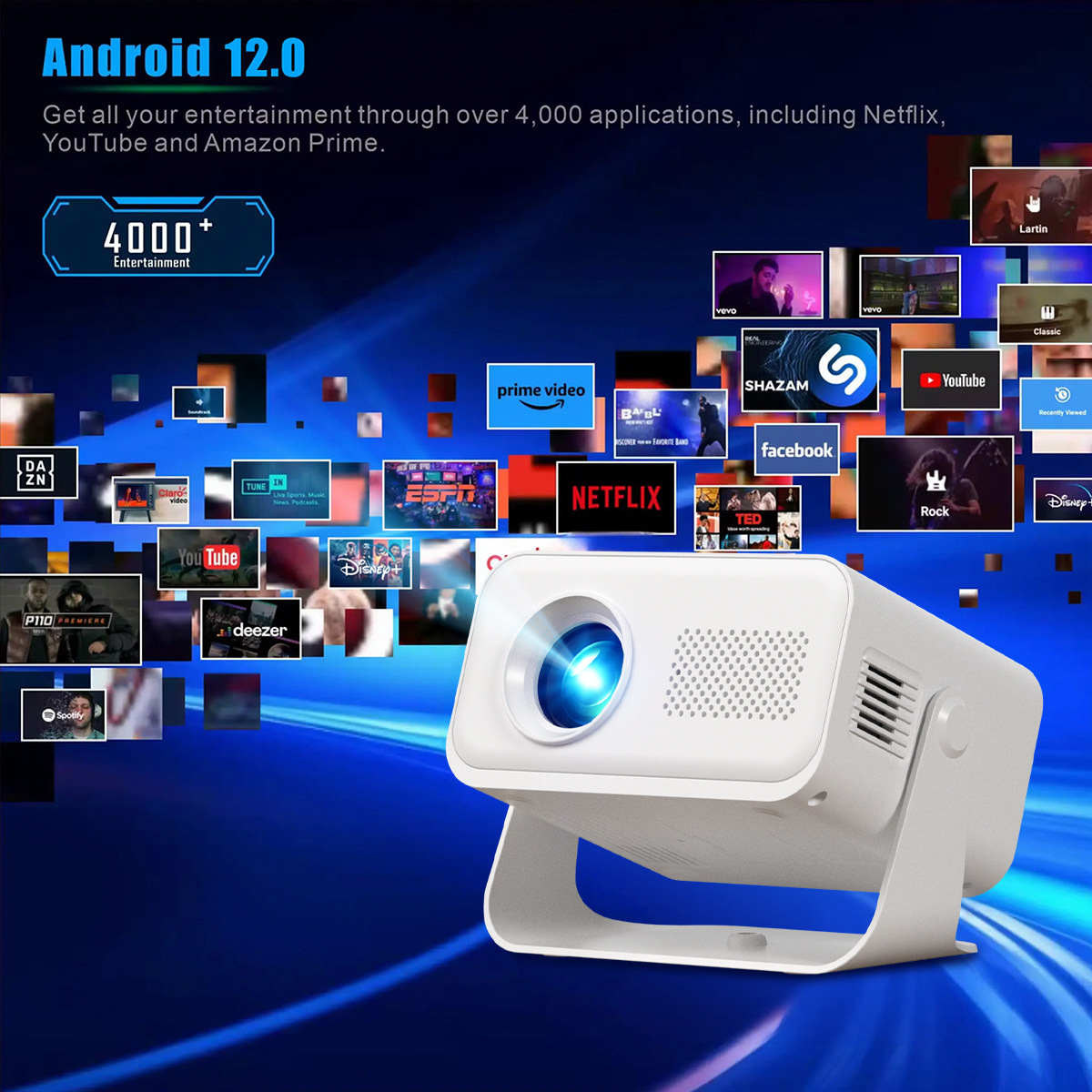 3326 Cross-Border Money-Saving Plan Ultra-High Definition Home Living Room Wall Theater Hotel Office Teaching Projector International