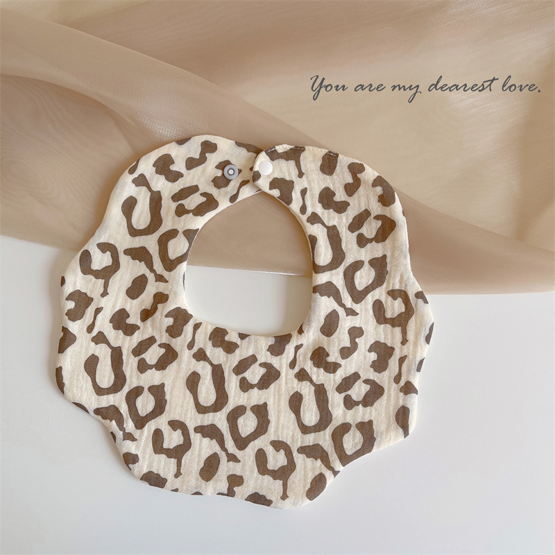 Babero de bebé de gasa de algodón babero del bebé impermeable escupir leche recién nacido babero ins primavera y verano