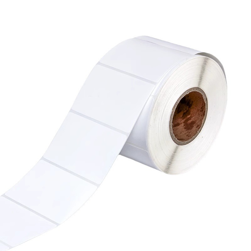 Papel de ceruzura adhesivo etiqueta de código de barras papel de impresión pequeño lote de etiqueta adhesiva de cobre personalizada pegatinas