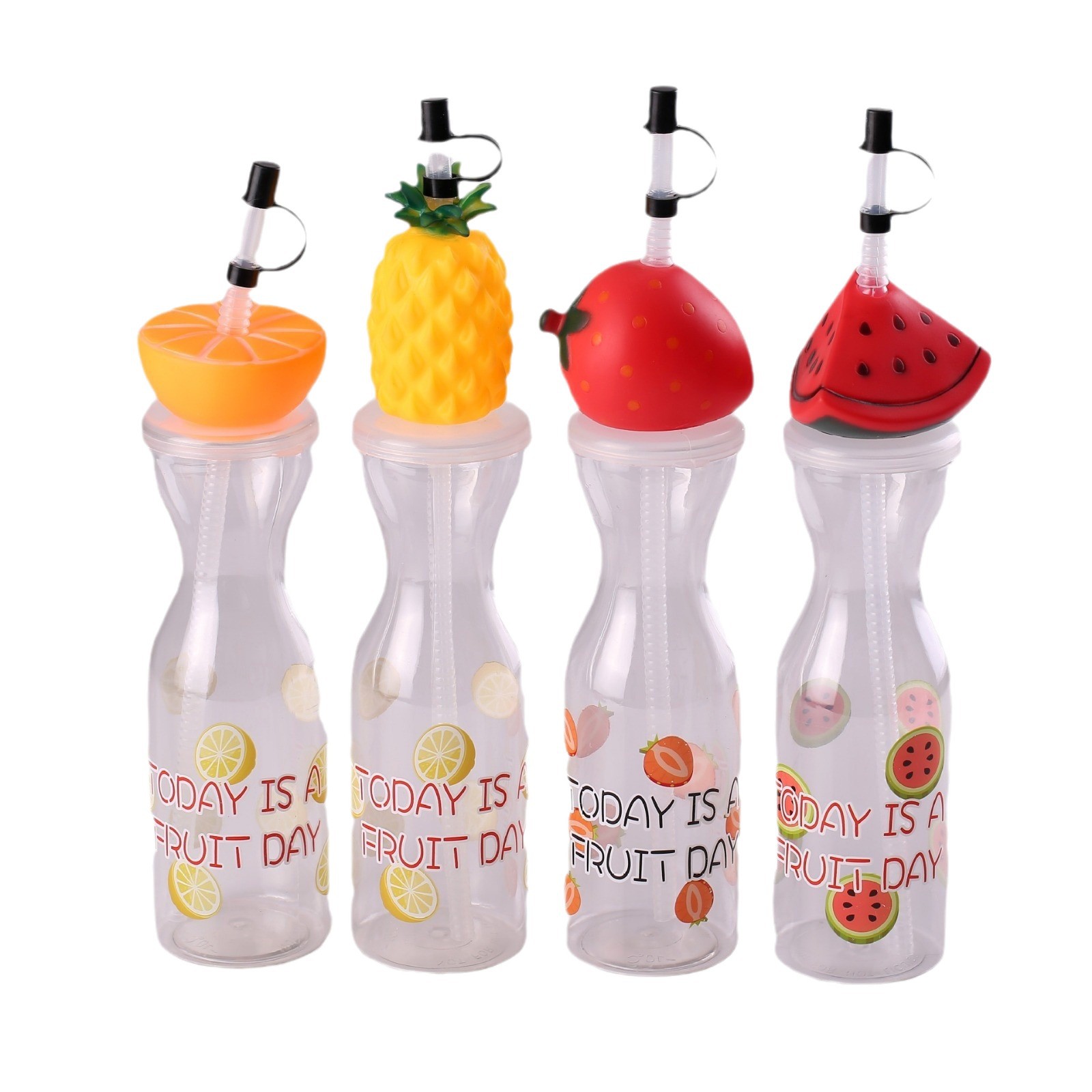 Taza de té con leche animal de dibujos animados desechable, botella de bebida, taza creativa de jugo, 2024, plástico de forma especial de celebridad neta, puesto callejero