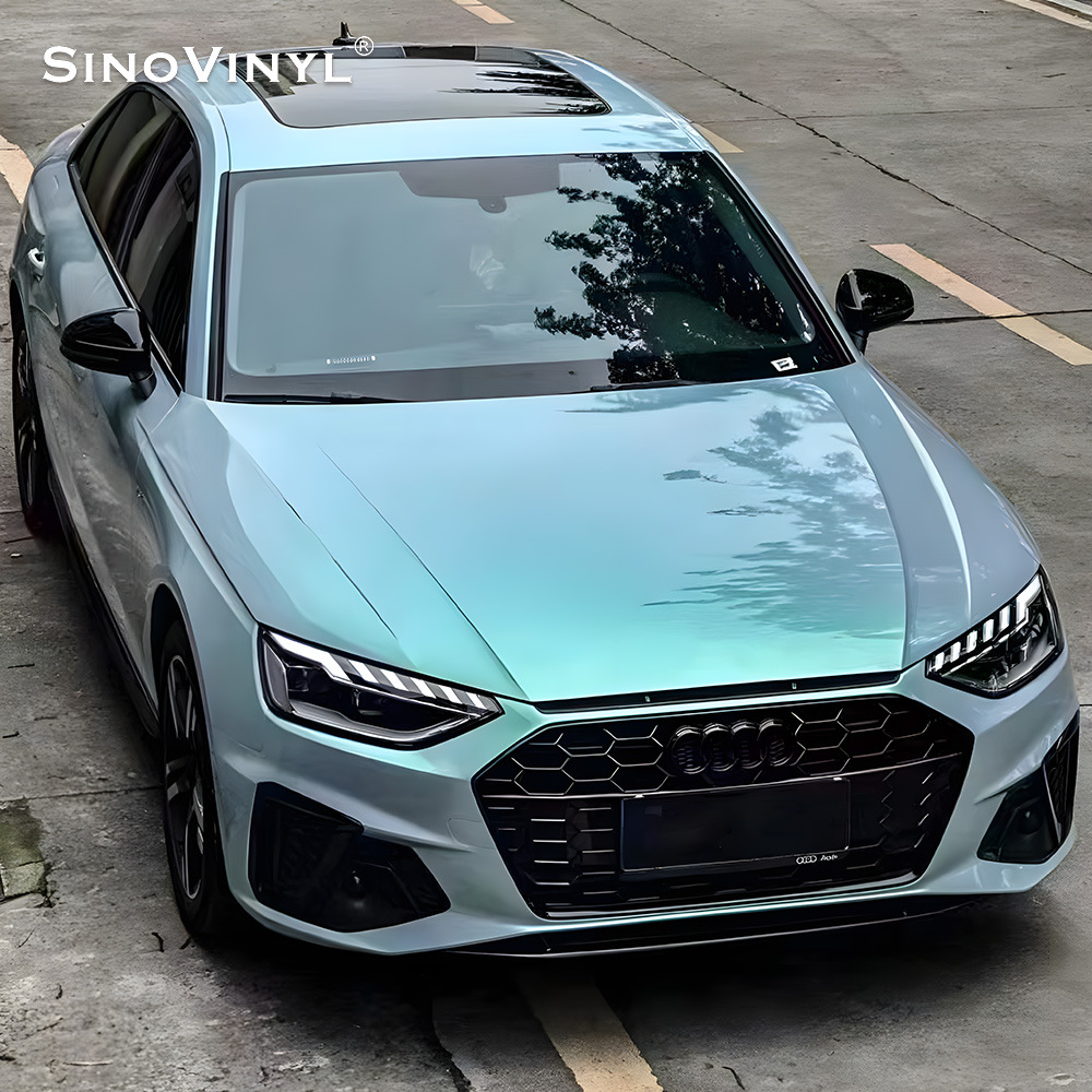 Kalek cerámica glaciar azul coche que cambia de color película pico lejano encanto azul oro completo coche película Capri gris púrpura etiqueta engomada del coche