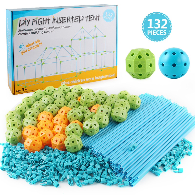 Cross-border DIY tent toy fortress DIY set up children's tent toy DIY tent