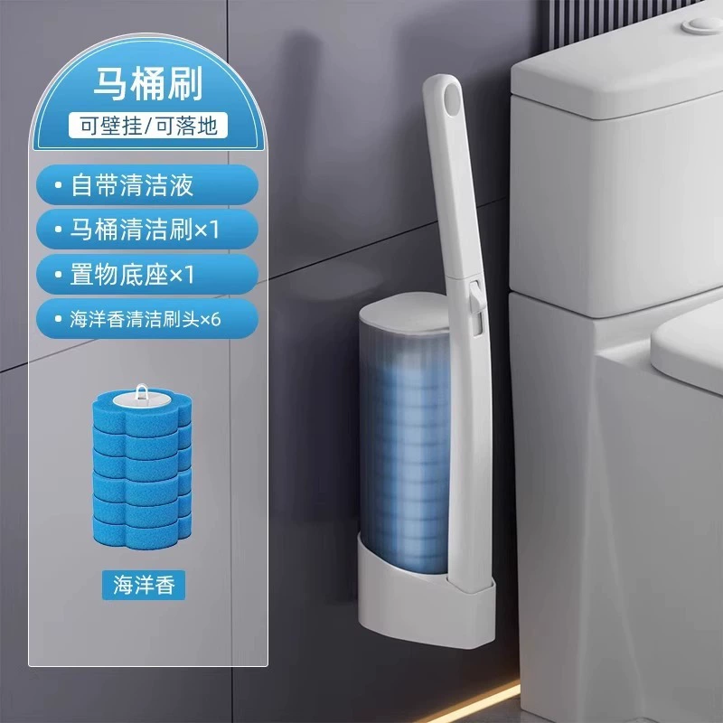 Disposable toilet, changeable brush, hygienic set