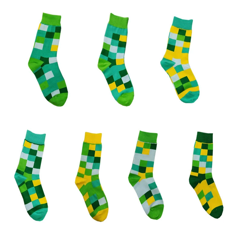 Европейские и американские уличные модные мужские носки средней длины жаккардовые носки средней длины Модные носки в стиле хип-хоп Модные мужские и женские модные повседневные модные носки
