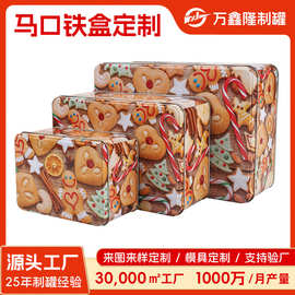 厂家定制各种尺寸矩形食品铁盒 马口铁饼干糖果伴手礼铁盒包装