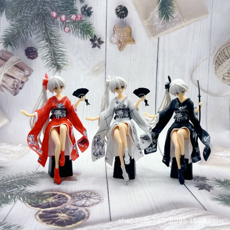 Yosuga No Sora Komaeda Kimono Anime Figure Harufuku Springi Nohara Komaeda Two-Dimensional Peripheral Product Case Model Desktop Ornament Figure