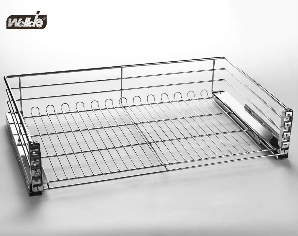 Welldo纬东 厨房地柜炉台拉篮橱柜抽屉式炉台拉篮碗碟拉篮平拉篮