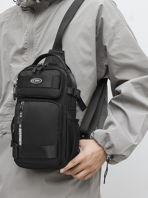 Large-Capacity Chest Bag Men's Bag Shoulder Bag Crossbody Bag Oxford Cloth Casual Men's Bag Backpack New Oxford Bag Simple