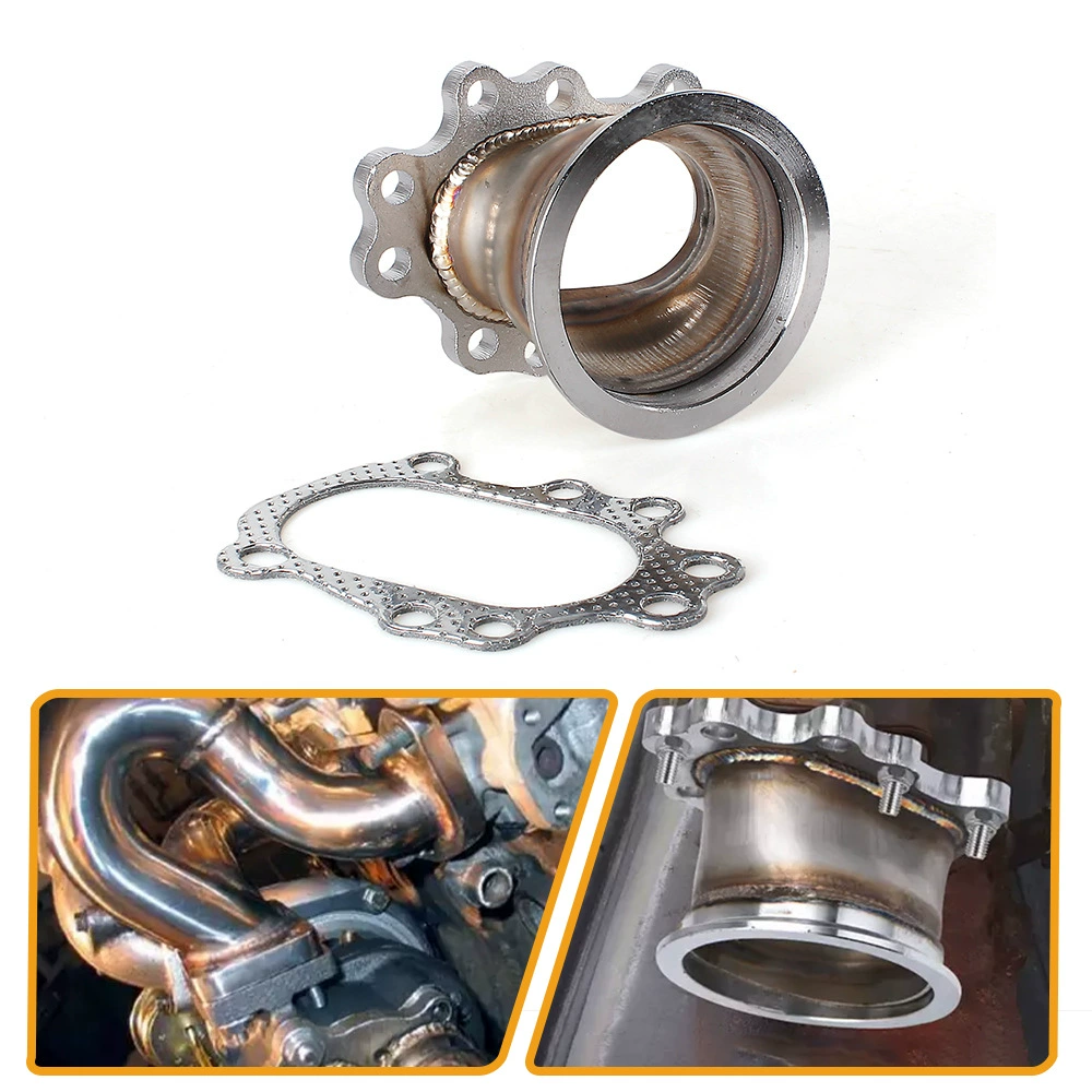 Аксессуары для модификации автомобиля 3-дюймовый турбокомпрессор 8 отверстий фланцевая база с прокладкой для T25T28