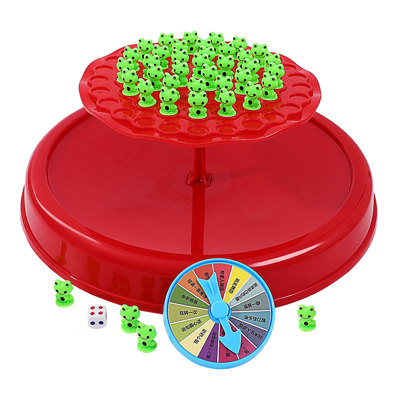 Rana equilibrio gran entrenamiento de concentración de combate juguetes niños Jenga doble juego interactivo de equilibrio entre padres e hijos