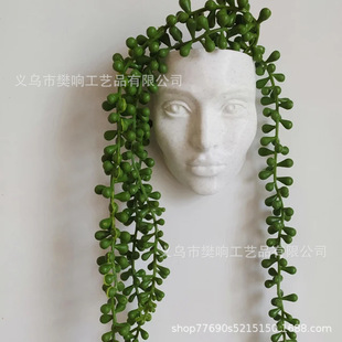 Goddess Woman Head Planter Goddess Woman Head Planter Modern Sculpture Wall Flower Pot