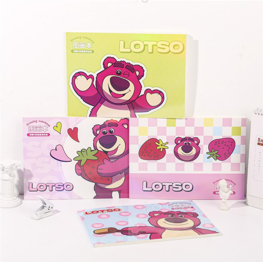 新款创意批发 麦和 DSNR02540草莓熊系列图画本A4 绘画本