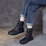 Кожаные универсальные летние дышащие короткие сапоги для отдыха, ботинки, мягкая подошва