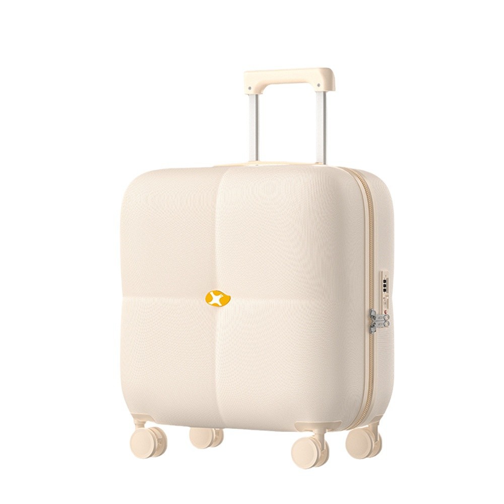Vali nhựa PC 20 inch cho trẻ em và người lớn, hành lý xách tay tiện lợi — Hành lý lên máy bay 20 inch PLUS phiên bản màu be