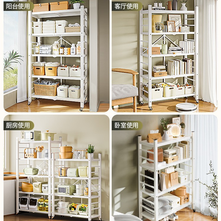 Estantes de acero inoxidable Estantes de almacenamiento Estantes de cocina para el hogar multicapa Estantes de almacenamiento multifunción Estantes de almacenamiento de piso