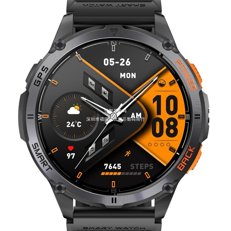 K67A  Smart watch 智能手表1.43AMOLED GPS+4GB本地储存外贸款现|undefined