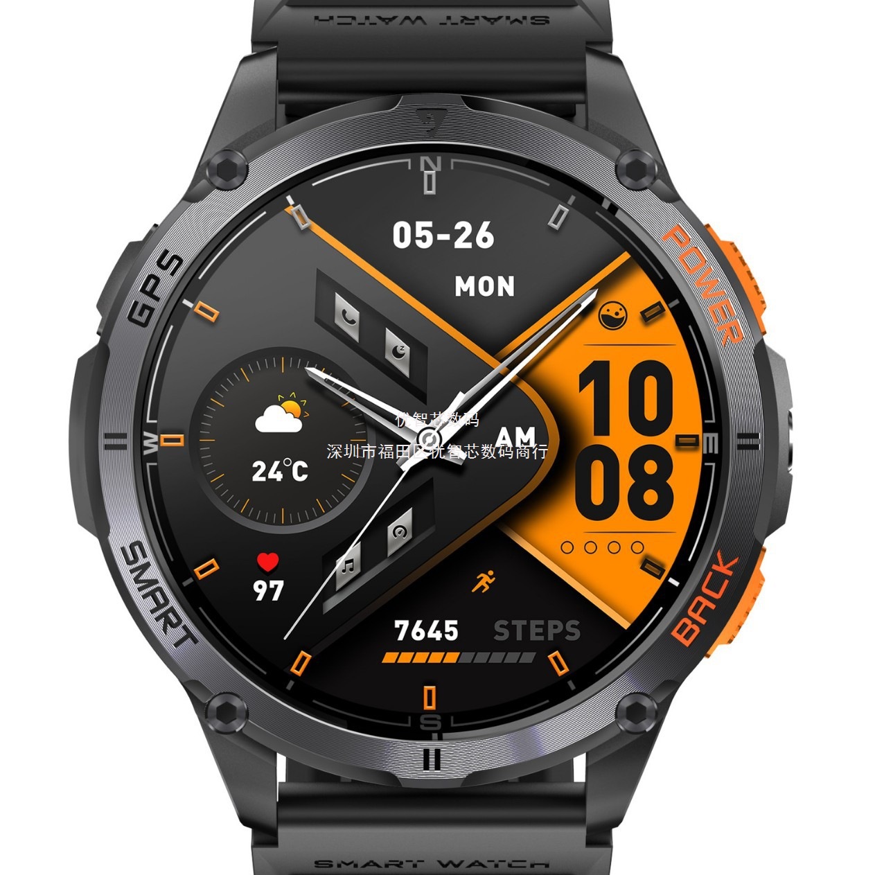 K67A Reloj inteligente Reloj inteligente 1.43AMOLED GPS + 4GB almacenamiento local comercio exterior