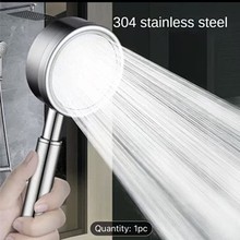 304不锈钢花洒喷头淋浴喷头热水器家用手持增压花洒莲蓬头加压洗