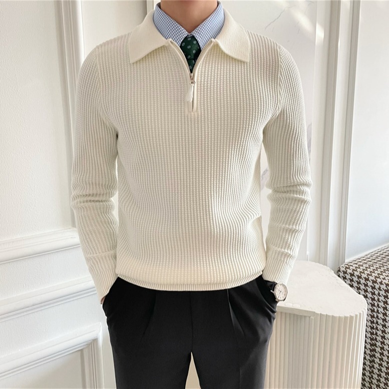 Cross-Border Korean Retro Autumn Knitwear Men's Fashion Trendy Brand Loose Versatile Casual Top