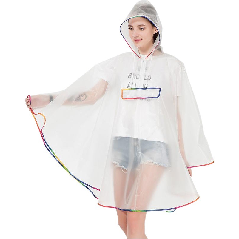 Poncho Impermeable con Capucha de EVA A Prueba de Viento para Senderismo y Ciclismo al Aire Libre
