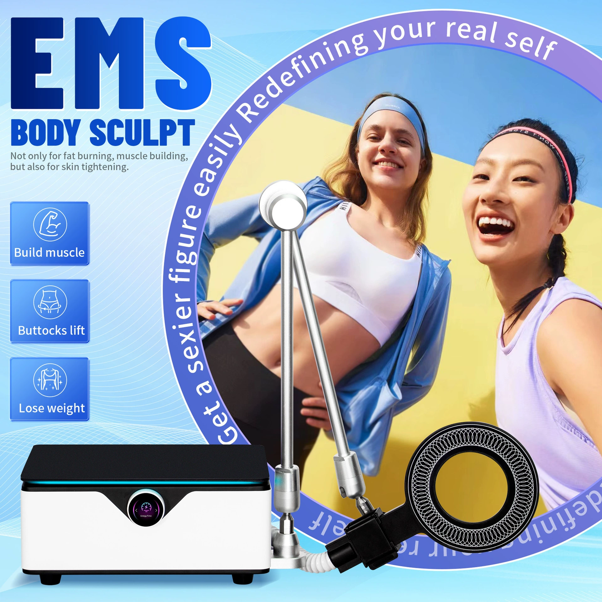 EMS новый экспортный настольный магнитный кольцевой магнитный инструмент для похудения, салон красоты, специальный магнитный инструмент, мощный косметический инструмент