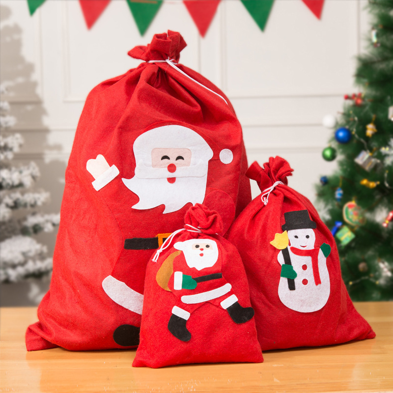Transfronterizos Amazon Santa Claus bolsas multiestyle paquete de dulces bolsas de regalo para niños pequeños bolsas de decoración al por mayor
