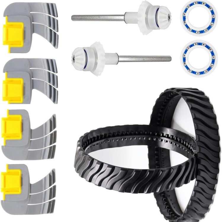 Zodiac Mx8 Mx6 Pool Cleaner Tire Belt R0526100 Scrubbing Brush Drive Shaft Bearing Set