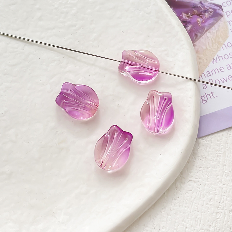 21g Weight Beads Jewelry Making Type 10 * 8mm, 11 * 16mm Jewelry Making Size DIY Jewelry Accessories Classification 10 Pieces Quantity glass Material Leaf, Flower Pattern Simple Style Style 10 Pieces 10 * 8mm 11 * 16mm Glass Leaf Flower DIY Jewelry Accessories Beads 7
