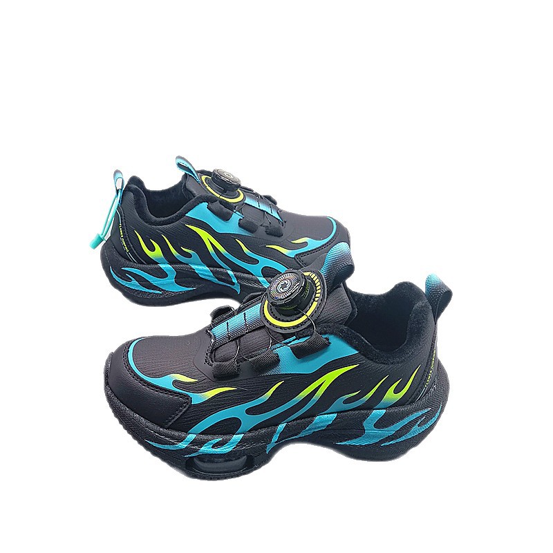 Zapatos de corrida de cuero de carbono de algodón primavera y otoño zapatos de corrida de niños zapatos de niños zapatos de niños grandes zapatos de estudiantes