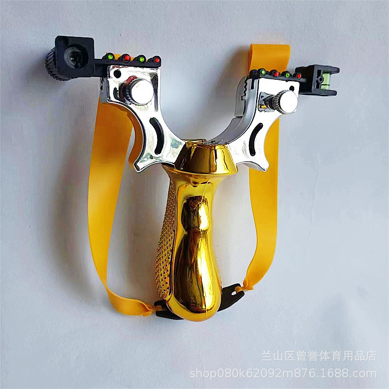 황금 새총은 고무 밴드와 적외선 광경을 보냅니다.