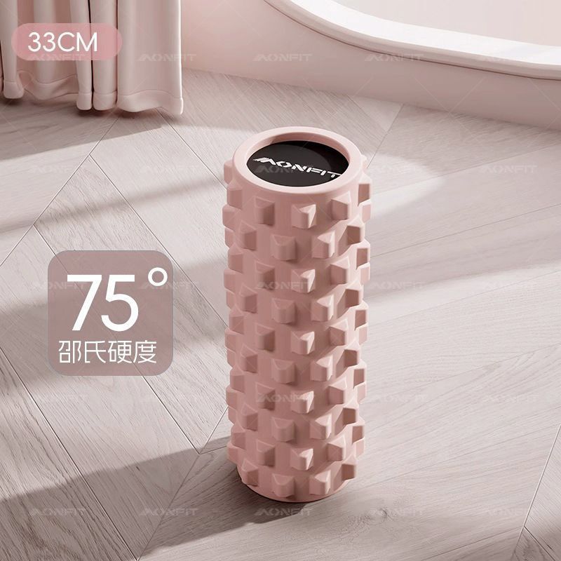 实心狼牙泡沫轴舒缓腰部肌肉放松专业滚轴瘦腿瑜伽柱按摩滚轮器材|undefined